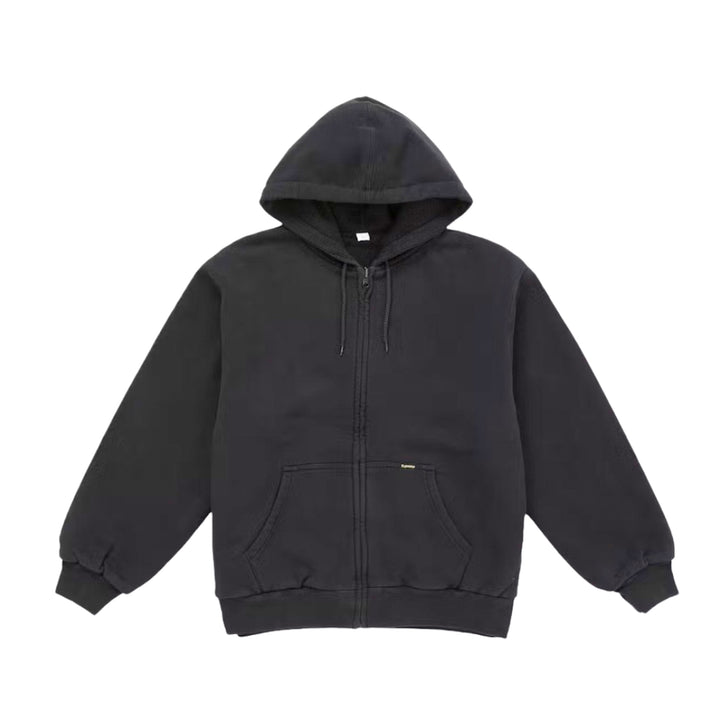 Supreme Reversible Work Zip Up Hooded Sweatshirt_Czarny_N-Hype