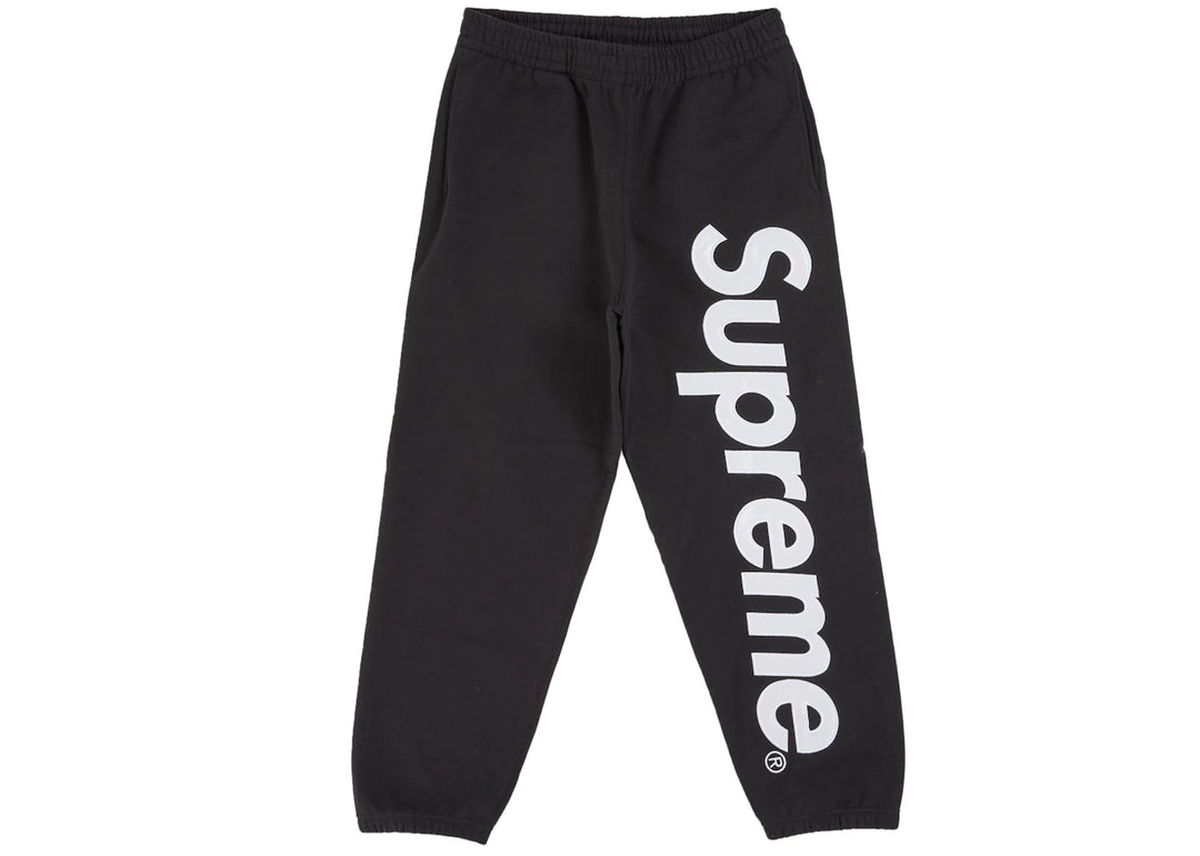 Supreme Satin Applique Sweatpant (SS26) Black - Czarny - N-Hype