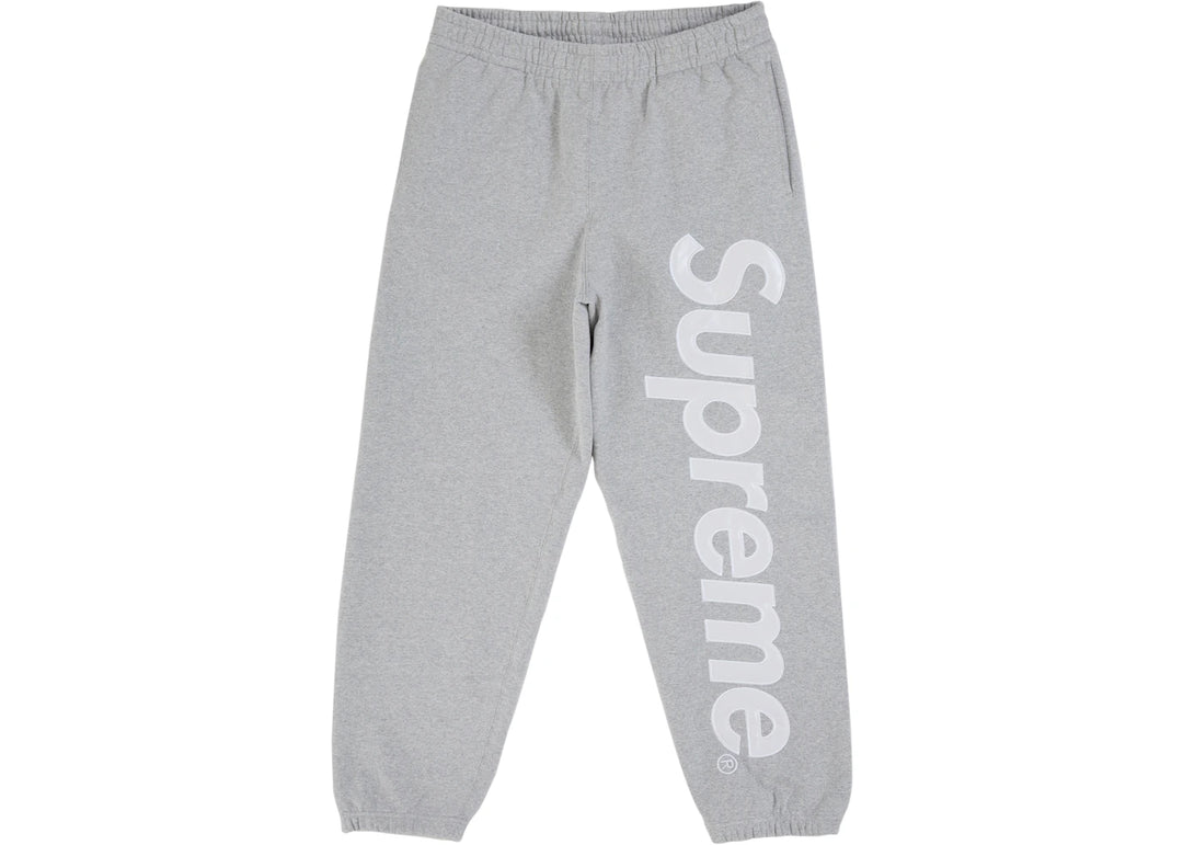 Supreme Satin Applique Sweatpant (SS26) Heather Grey - Szary - N-Hype