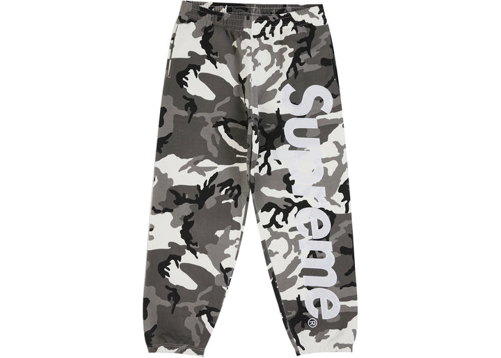 Supreme Satin Applique Sweatpant (SS26) Snow Camo - Szary - N-Hype