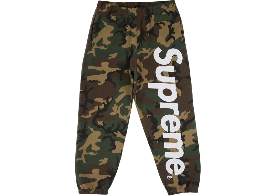 Supreme Satin Applique Sweatpant (SS26) Woodland Camo - Zielony - N-Hype