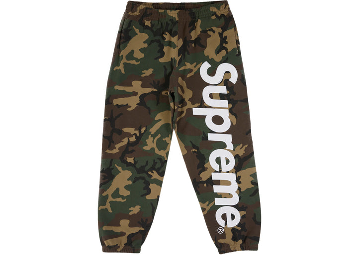 Supreme Satin Applique Sweatpant (SS26) Woodland Camo - Zielony - N-Hype