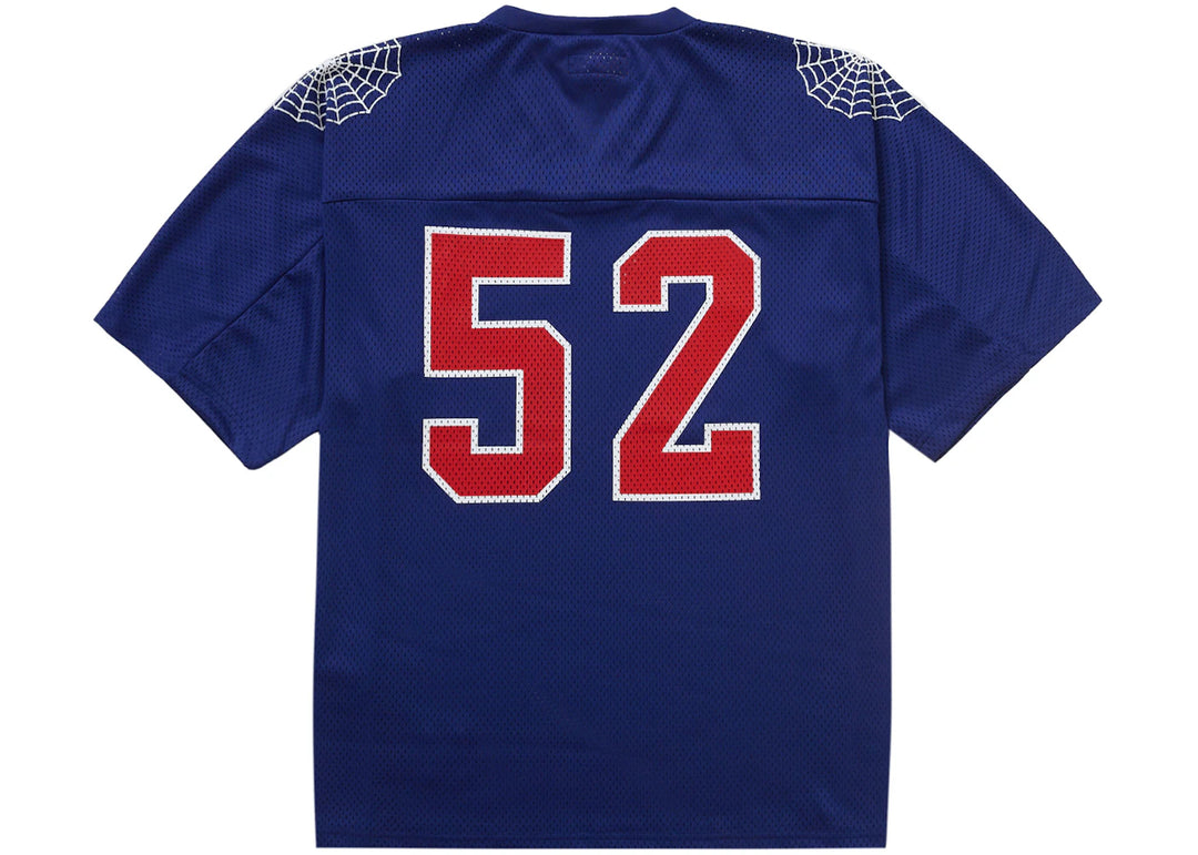 Supreme Spiderweb Football Jersey Navy - N-Hype