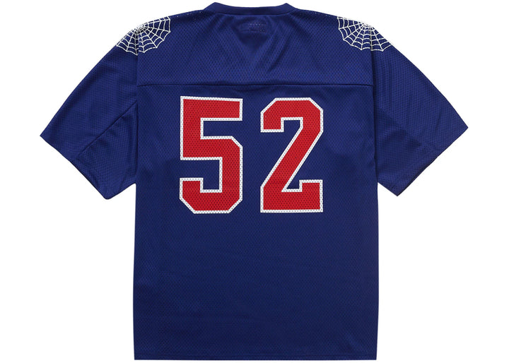 Supreme Spiderweb Football Jersey Navy - N-Hype