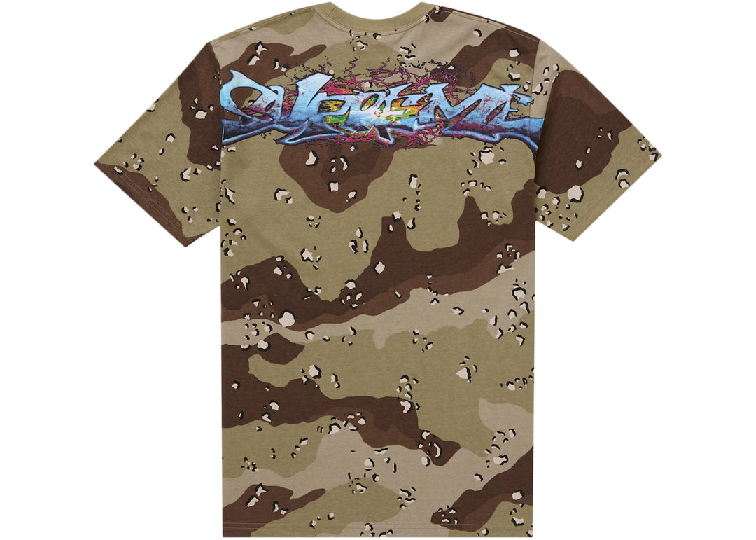 Supreme Tag Tee Chocolate Chip Camo - Brąz - N-Hype