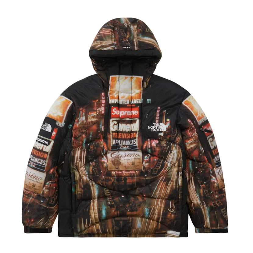 Supreme The North Face 800-Fill Half Zip Hooded Pullover Times Square przod Lodz Polska