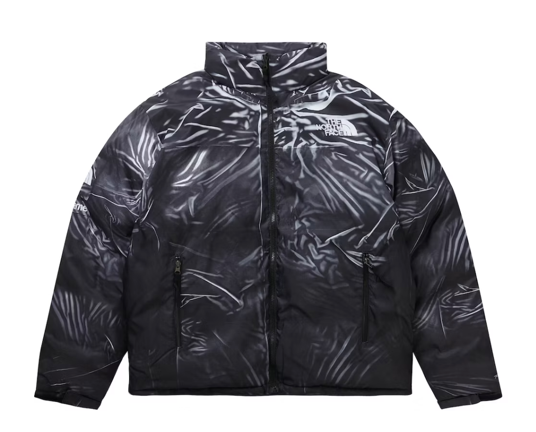 Supreme The North Face Printed Nuptse Trompe L'oeil Jacket Black Front Lodz Polska