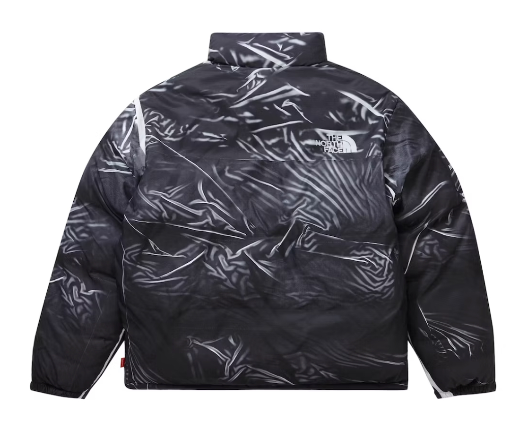 Supreme The North Face Printed Nuptse Trompe L'oeil Jacket Black tyl Lodz Polska