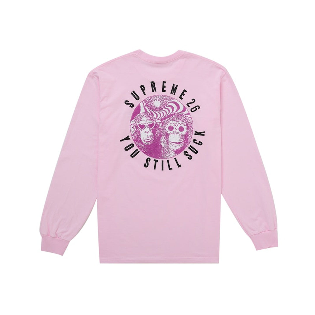 Supreme You Still S**k L/S Tee Light Pink - jasnoróżowy - N-Hype