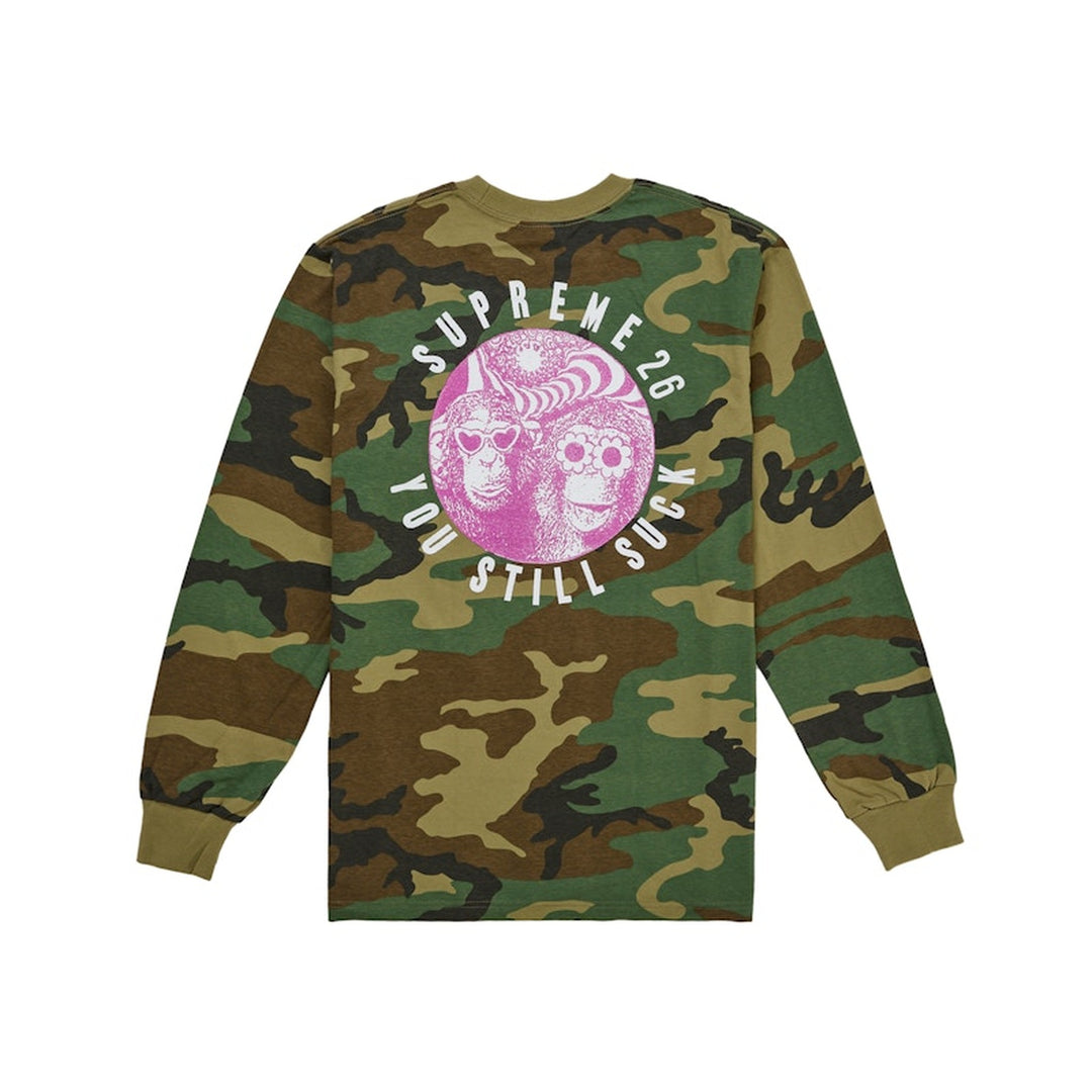 Supreme You Still S**k L/S Tee Woodland Camo - leśny kamuflaż - N-Hype