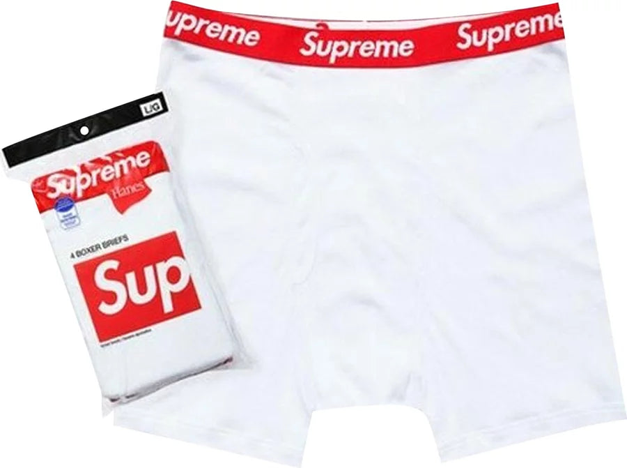 Supreme x Hanes Boxer Briefs 'White' (Boxer shorts)