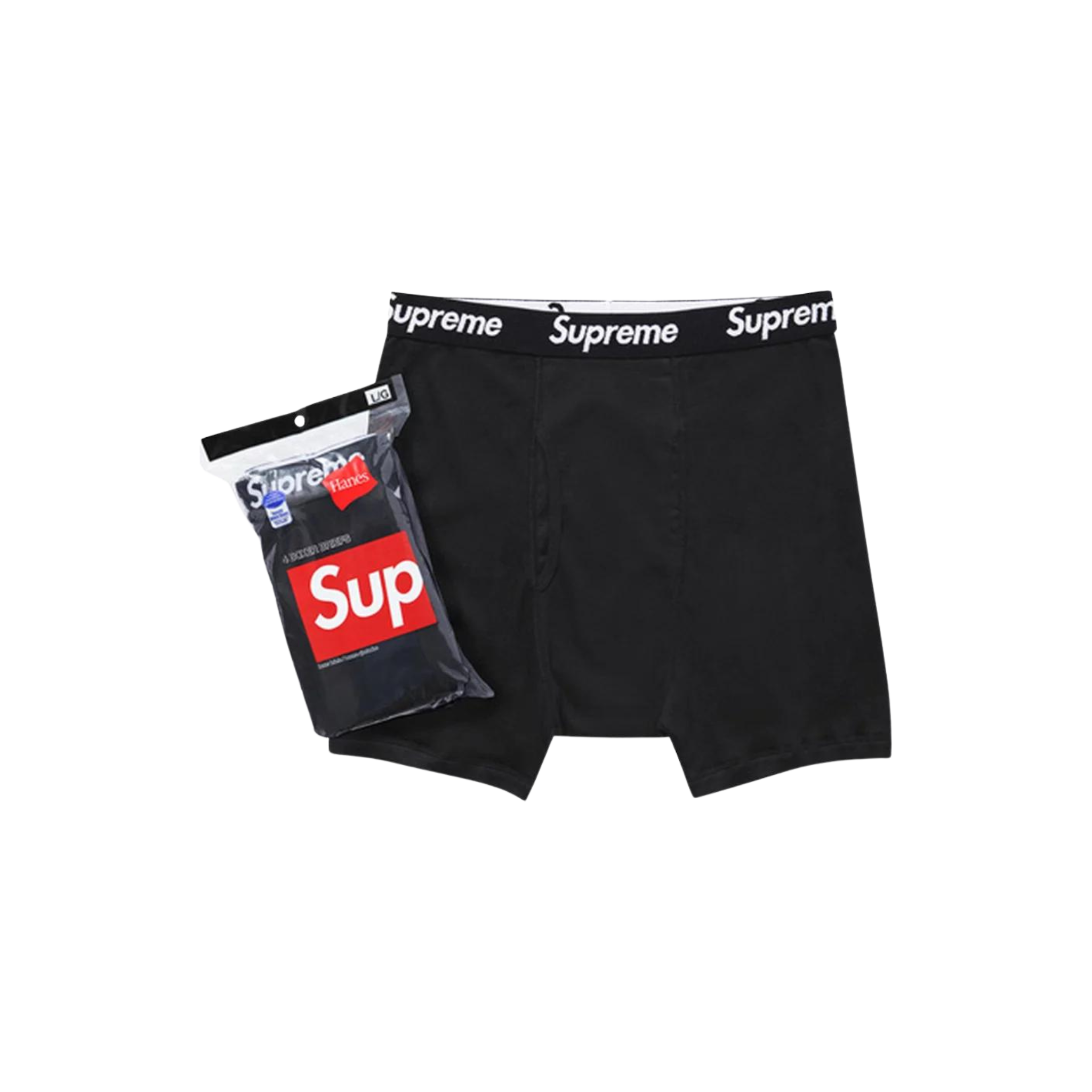 Supreme x Hanes Boxer Briefs 'Black' (Boxershorts)