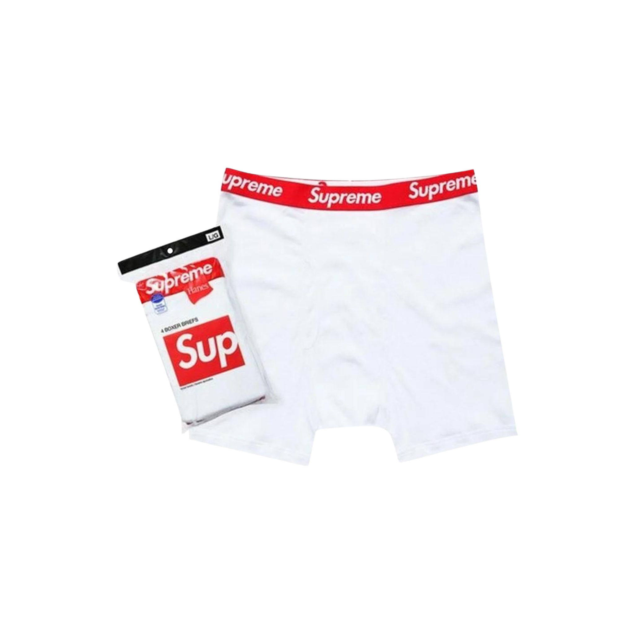Supreme x Hanes Boxer Briefs 'White' (Boxer shorts)