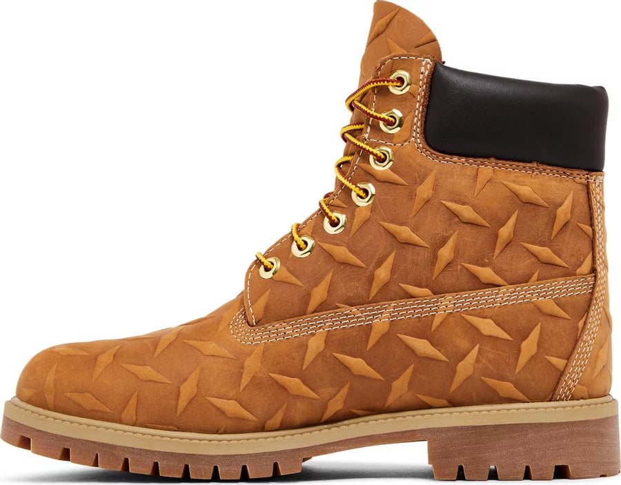 Timberland 6" Premium Waterproof Boot Supreme Diamond Plate Wheat