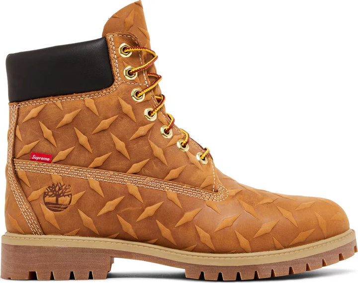 Timberland 6" Premium Waterproof Boot Supreme Diamond Plate Wheat