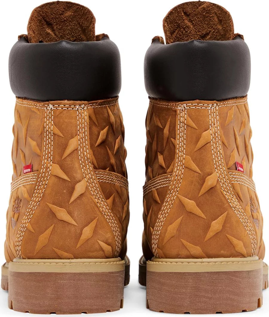 Timberland 6" Premium Waterproof Boot Supreme Diamond Plate Wheat