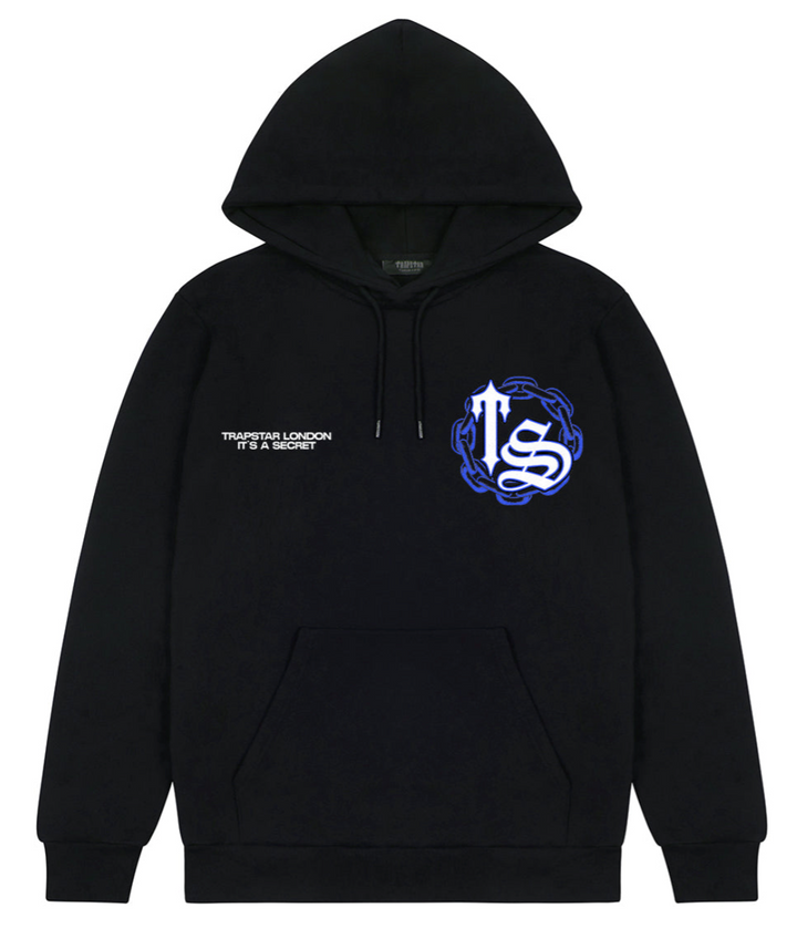 Trapstar Chain Script Hoodie Black Ice Showroom NHype Lodz Polska