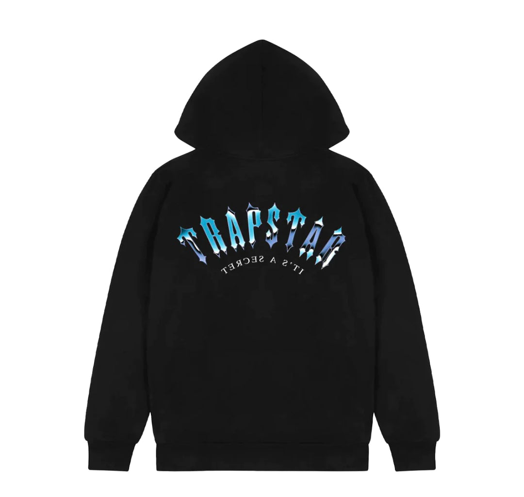 Trapstar Irongate Its A Secret Hoodie Black Chrome Przod Lodz Polska