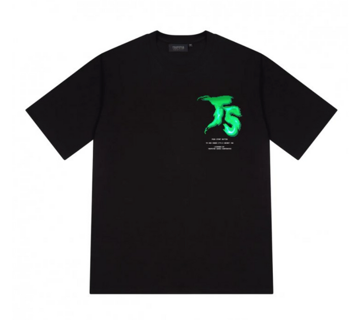 TRAPSTAR Press The Start Tee - Black