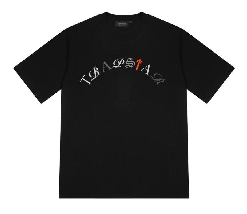 Trapstar Script 2.0 Tee - Black Przod Lodz Polska