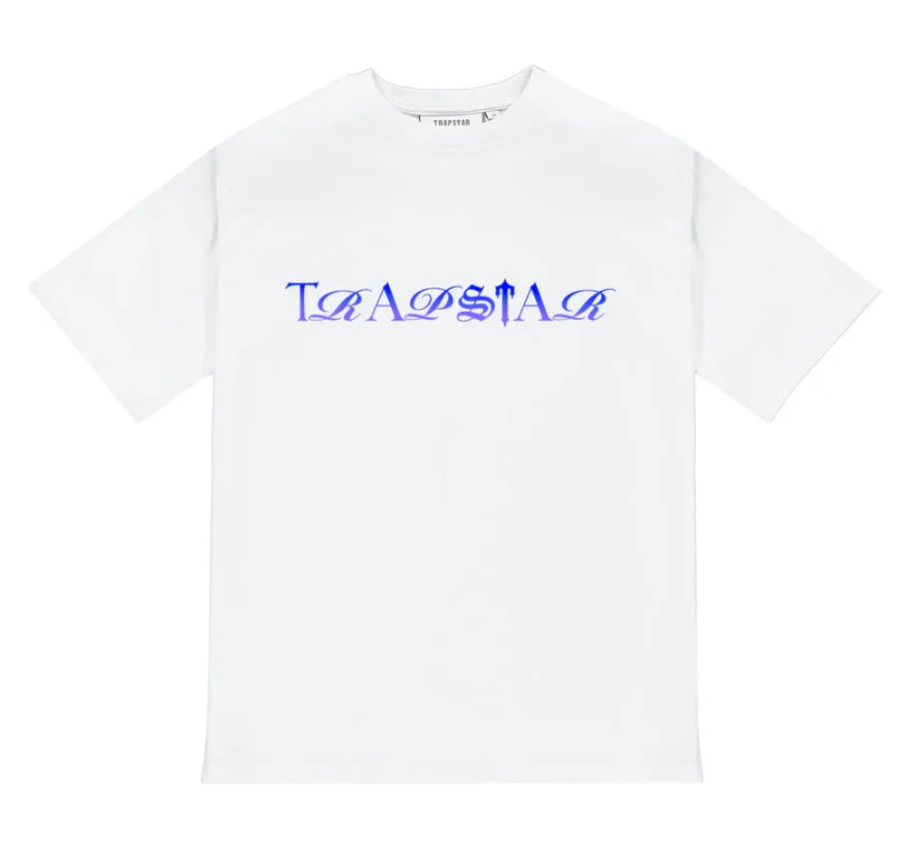 Trapstar Script Fade Tee White Przod Lodz Polska