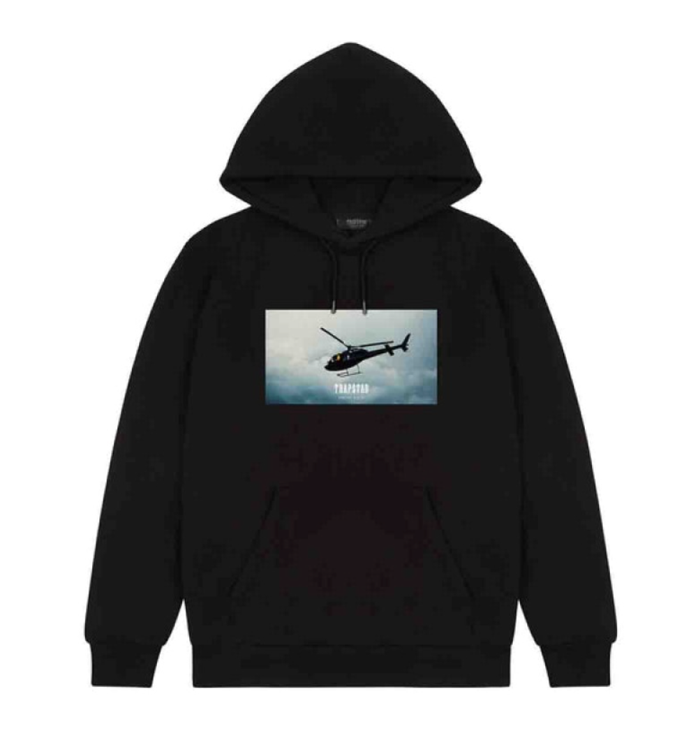 Trapstar Villains Hoodie Black Przod Lodz Polska