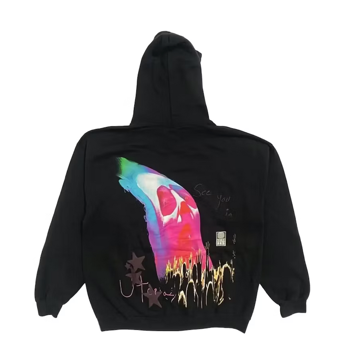 Travis Scott Astrofest Face Melt Hoodie Black Tyl Lodz Polska