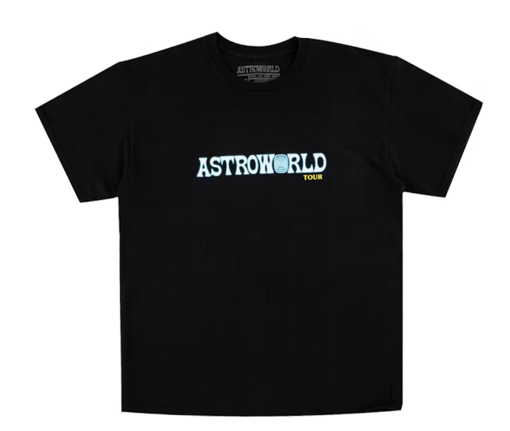 Travis Scott Astroworld Tour Tee Black Front Lodz Polska