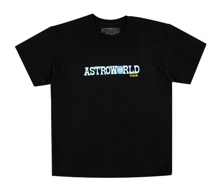 Travis Scott Astroworld Tour Tee Black Front Lodz Polska