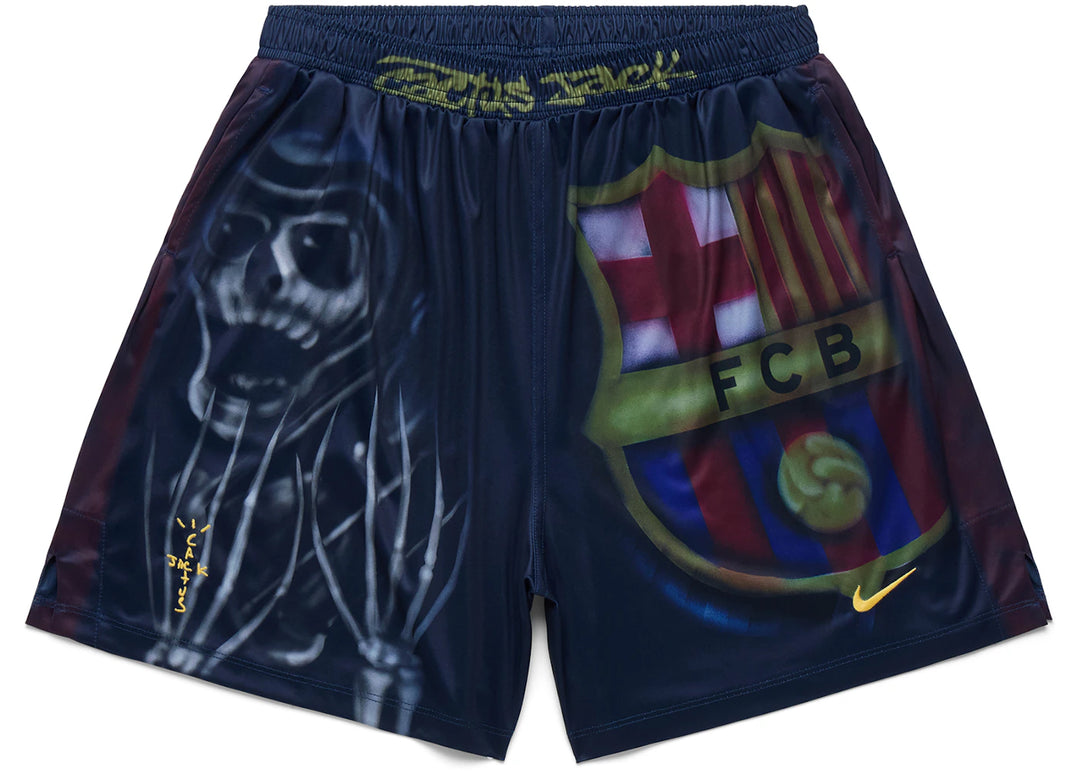 Travis Scott x Nike x FC Barcelona Skeleton Home Shorts Multicolor - Multicolor - N-Hype