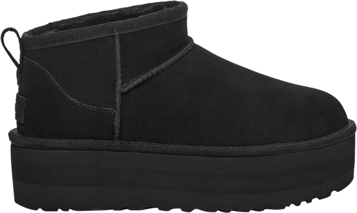 UGG Classic Ultra Mini Platform Boot Black (Women's) bok zewnetrzny Lodz Polska