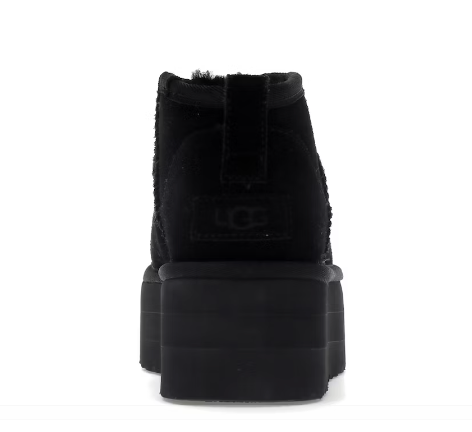 UGG Classic Ultra Mini Platform Boot Black (Women's) tyl Lodz Polska