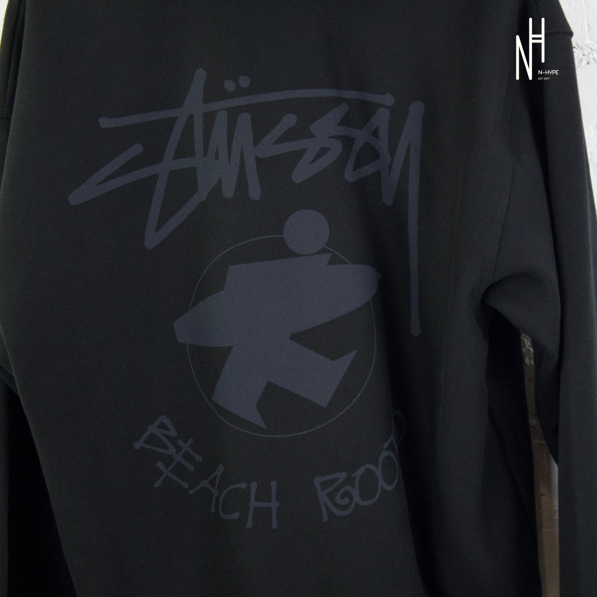 Stussy Beach Roots Zip Hoodie Black