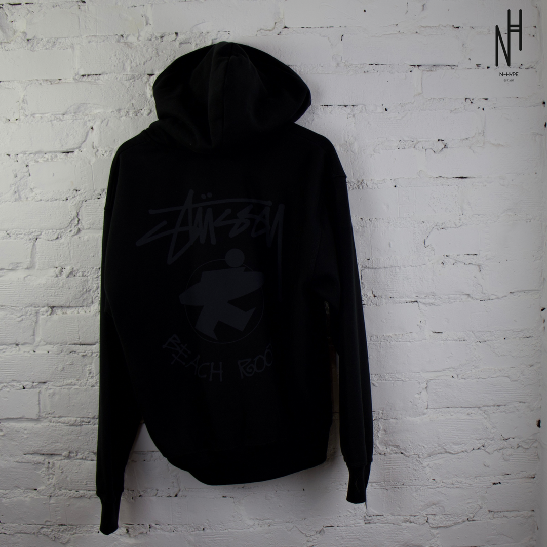 Stussy Beach Roots Zip Hoodie Black