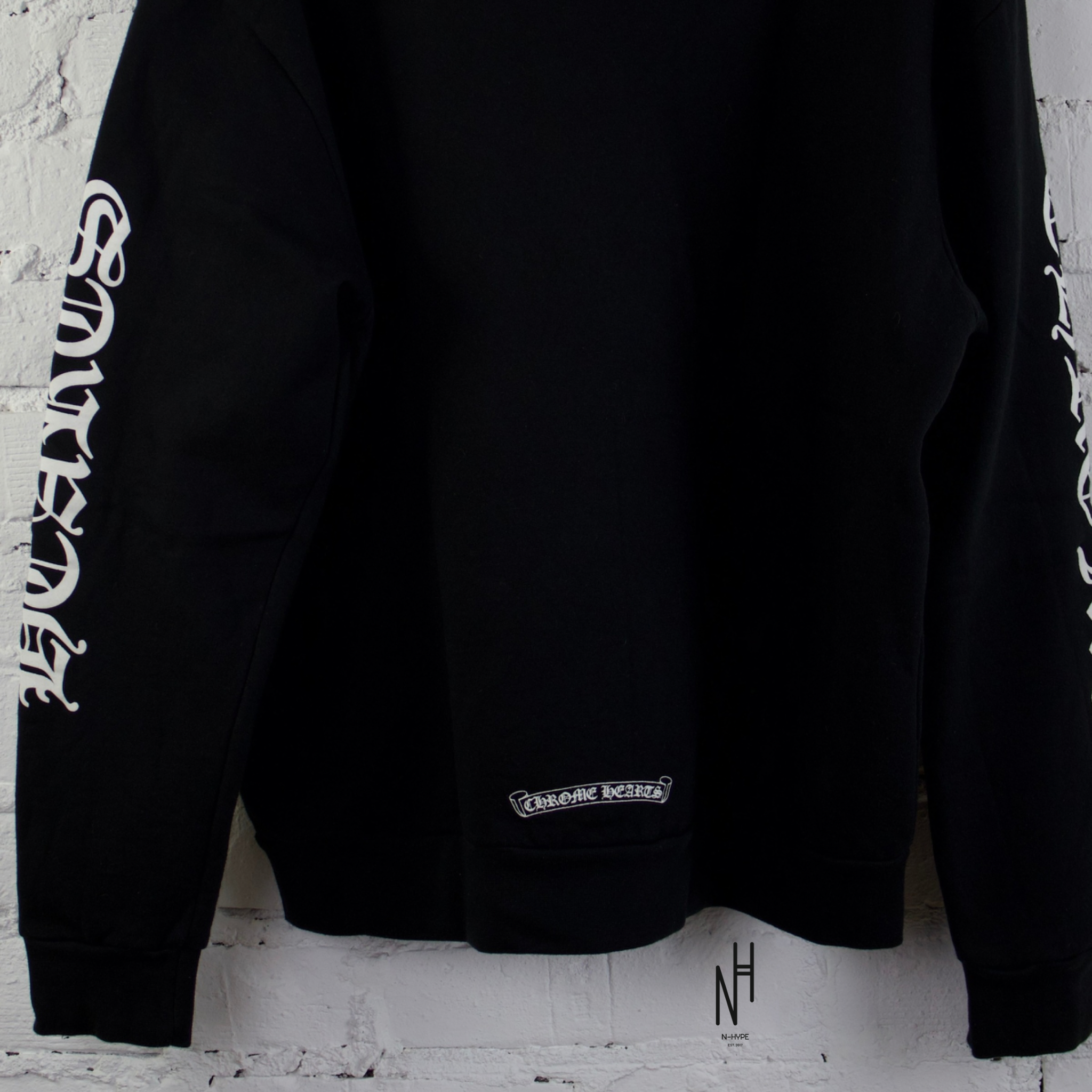 Chrome Hearts Neck Logo Crewneck Black