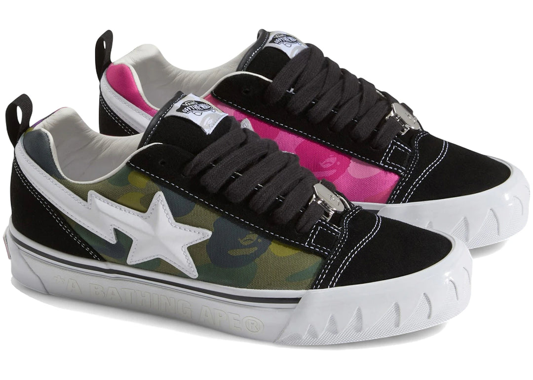Vans Knu Skool Bape Camo Green - Zielony. - N-Hype