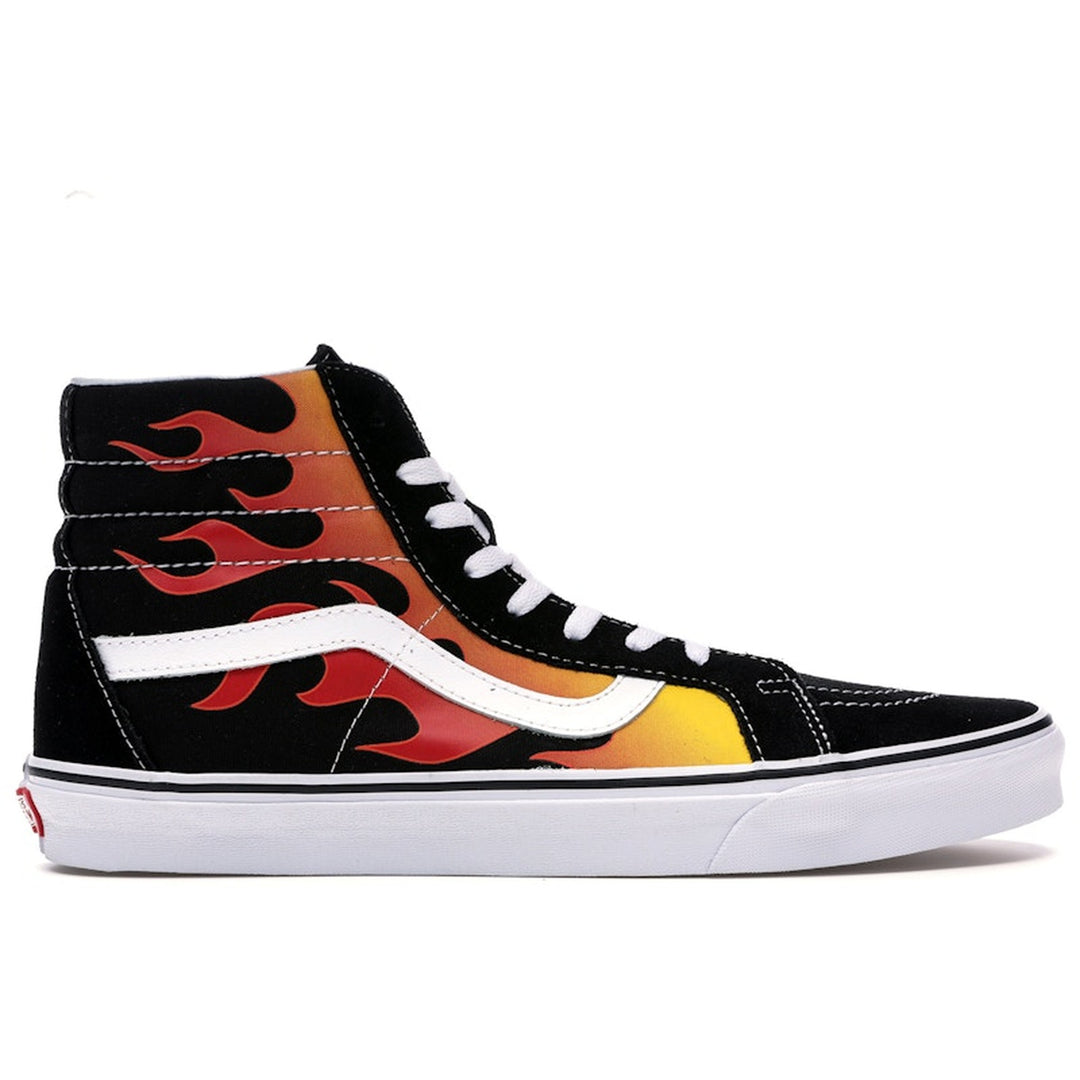 Vans Sk8-Hi Re-Issue Flames - Czarny z płomieniami - N-Hype