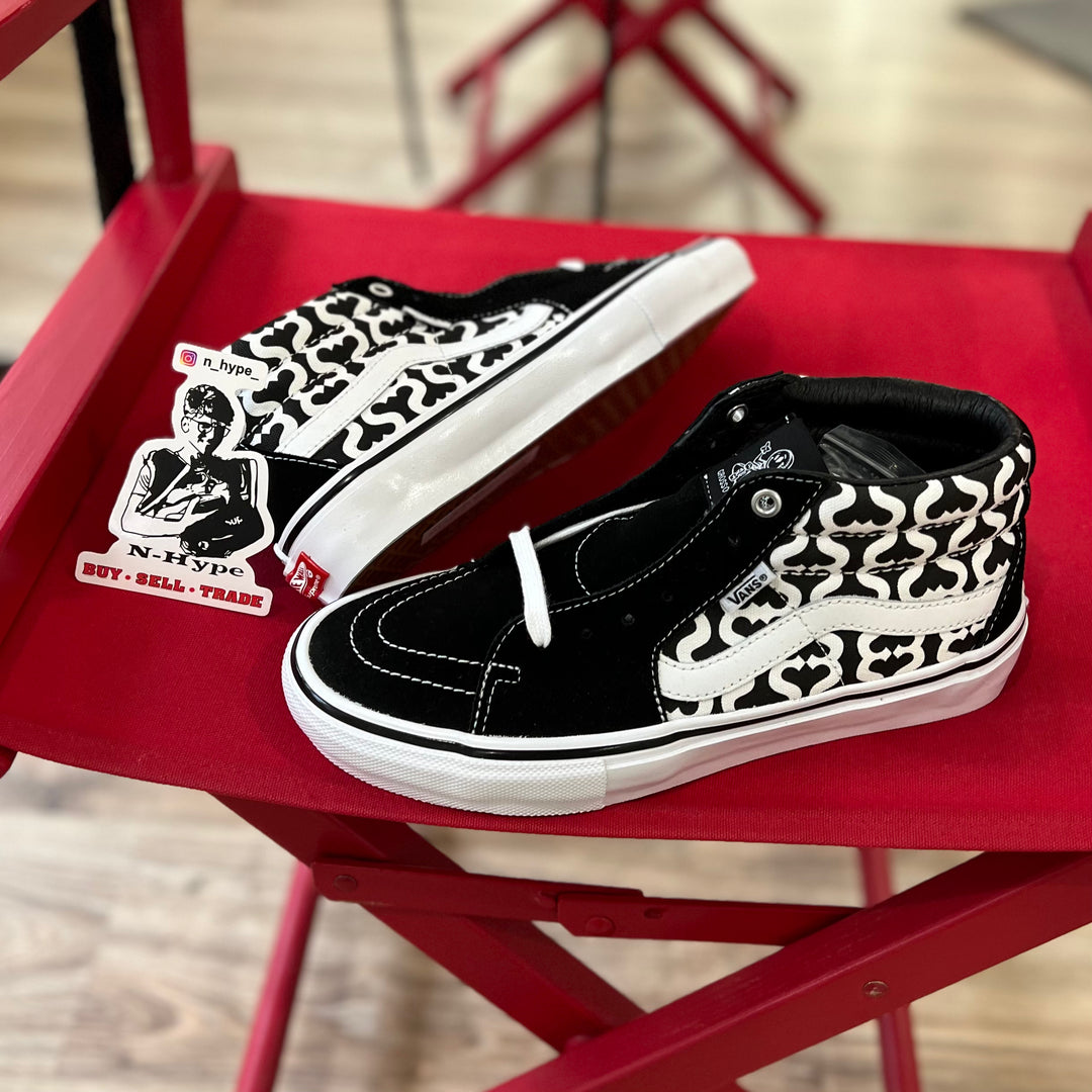 Vans Skate Grosso Mid Supreme Monogram S Logo Black VN0A5KS15XH1 N Hype