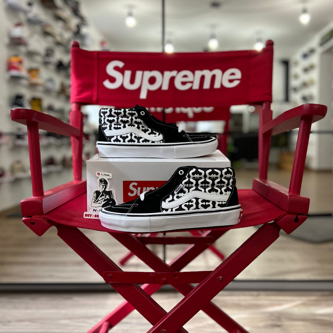 Vans Skate Grosso Mid Supreme Monogram S Logo Black VN0A5KS15XH1 N Hype