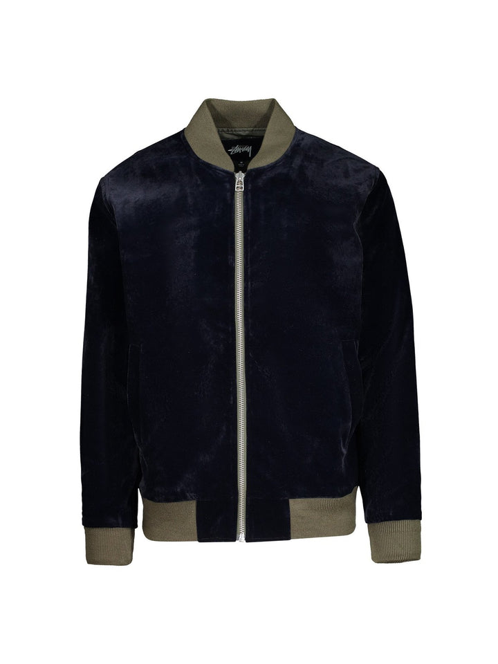 Stussy Velvet Bomber Navy