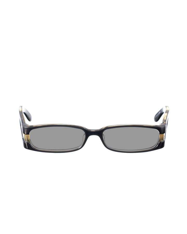 Yves Saint Laurent 00s Black Sunglasses with Transparent Elements with Black Lenses