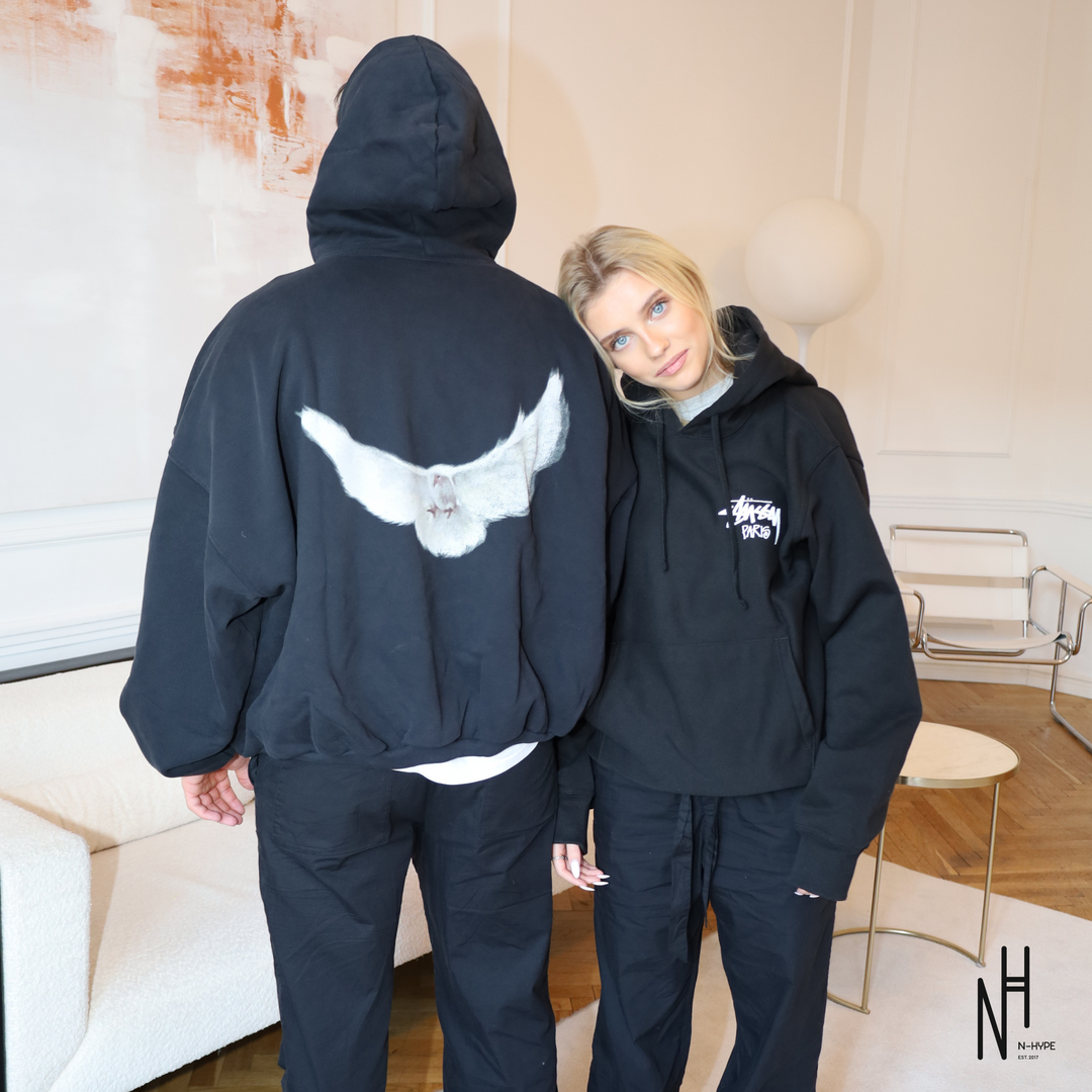 Yeezy Gap Engineered by Balenciaga Dove Hoodie Washed Black Yeezy Gap Engineered by Balenciaga Dove Hoodie Washed Black