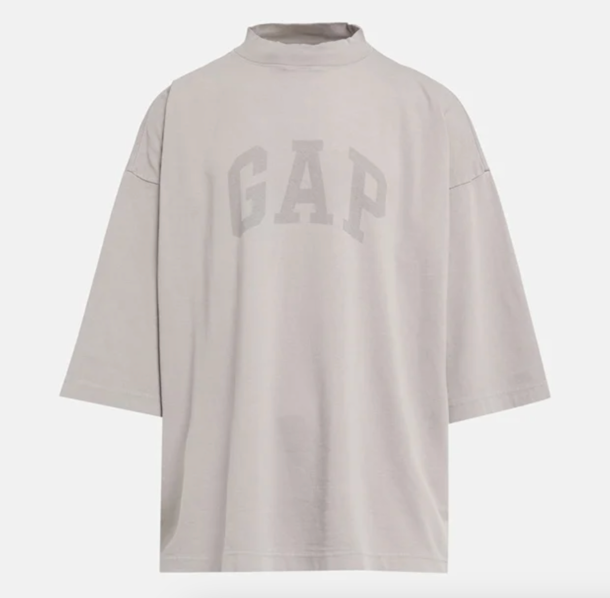 Yeezy Gap Engineered by Balenciaga T-Shirt 3/4 Light Grey Front Lodz Polska