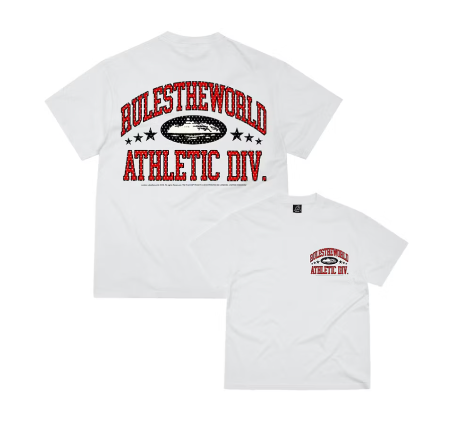 Corteiz RTW Athletic Division T-Shirt Weiß/Rot