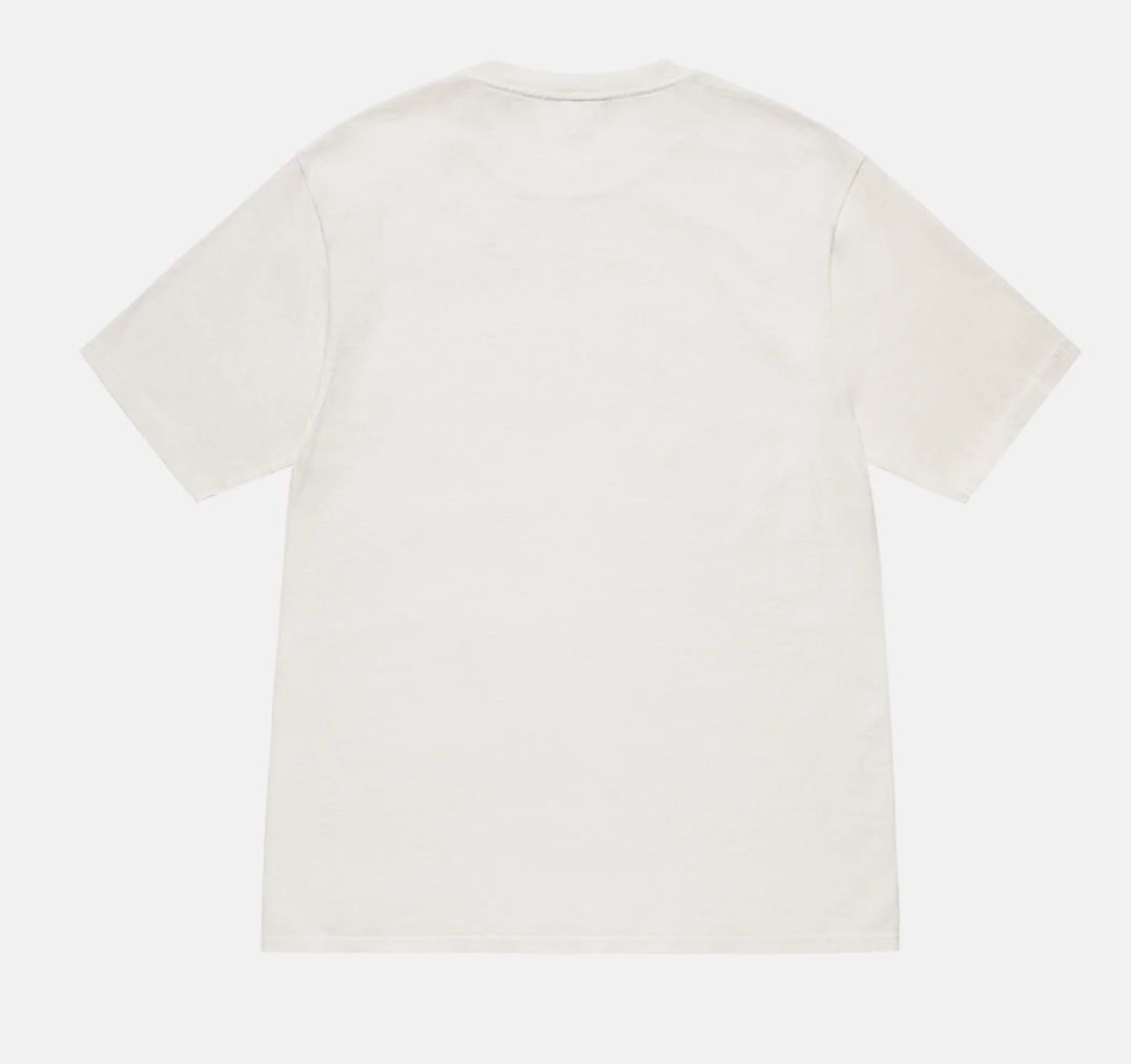 STÜSSY LOCATIONS TEE PIGMENT DYED White