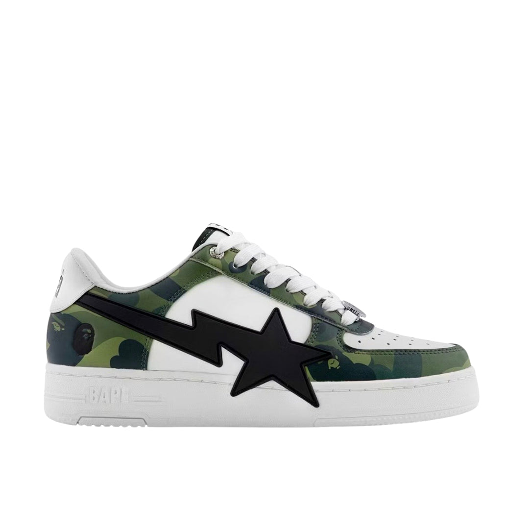 A Bathing Ape Bape Sta Low OS #1 Color Camo Green White - N-Hype
