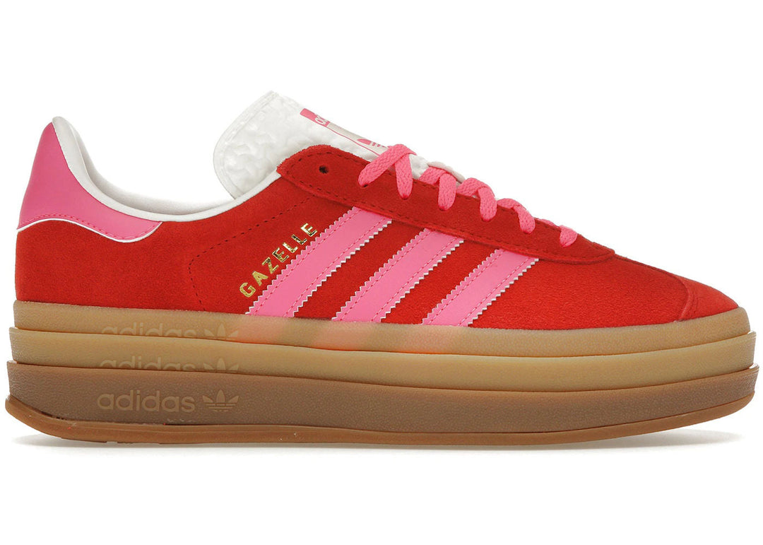 Adidas Gazelle Bold Collegiate Red Lucid Pink sneakers damskie N-Hype