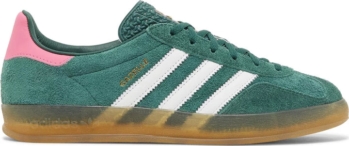 Adidas Gazelle Indoor Collegiate Green Lucid Pink sneakers damskie N-Hype.