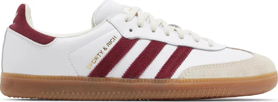 Adidas Samba Sporty & Rich białe buty męskie N-Hype burgundowe