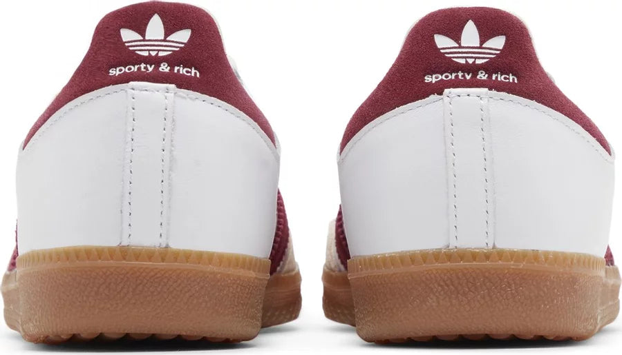 Adidas Samba Sporty & Rich White Collegiate Burgundy